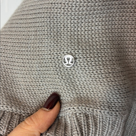 LULULEMON Oversized Cardigan with Zip Pockets – Gray Taupe - Size S to L - Picture 5 of 11